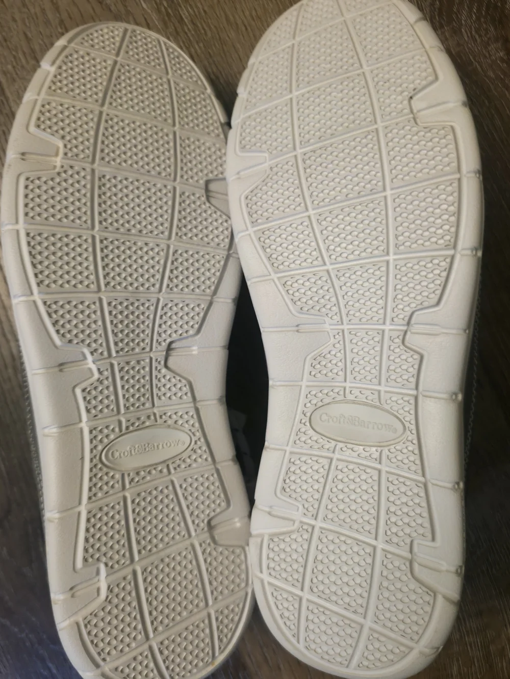 New With Tags...Croft & Barrow Gray Men's Boat Shoes with White Laces